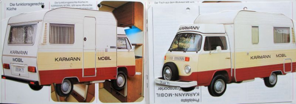 Volkswagen T2 Transporter Caravan Karmann Mobil Modelprogram 1977 Carbrochure (3052)